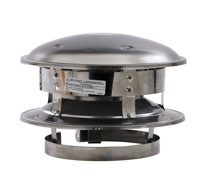 SELKIRK - Selkirk 6 in. D Stainless Steel Round Top Dome