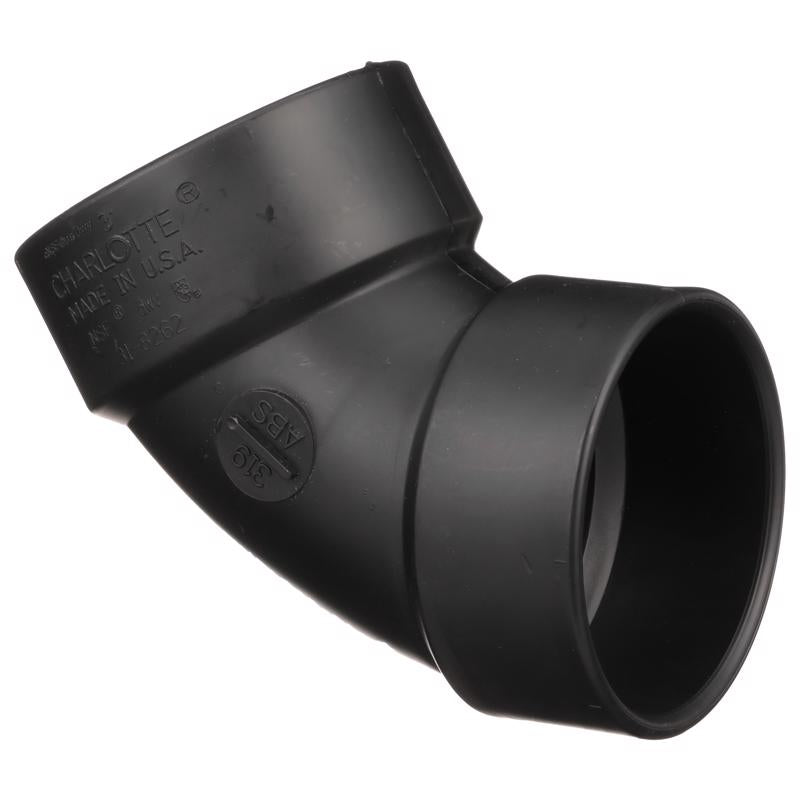 CHARLOTTE PIPE - Charlotte Pipe 3 in. Hub X 3 in. D Hub ABS 60 Degree Elbow