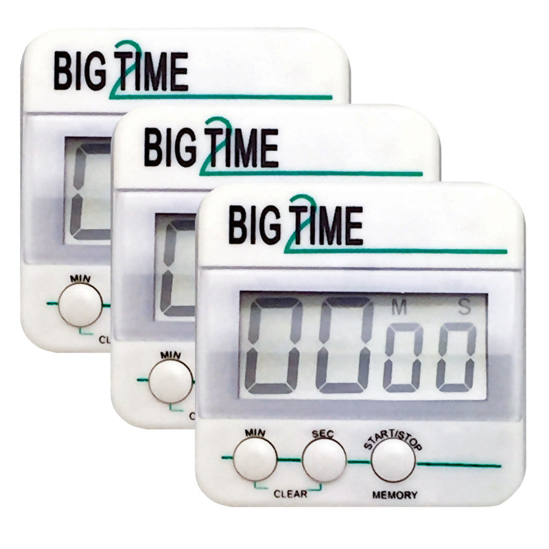 ASHLEY PRODUCTIONS - Big Time Too Up/Down Timer, Pack of 3