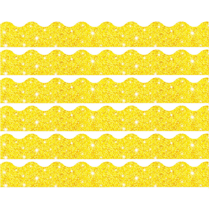 TREND - Yellow Sparkle Terrific Trimmers®, 32.5 Feet Per Pack, 6 Packs