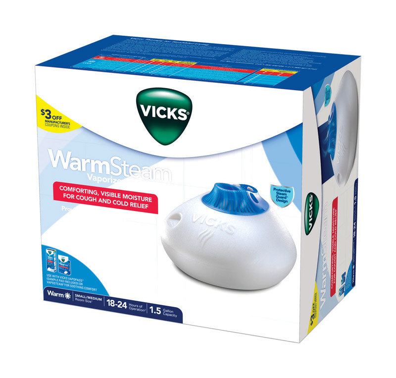 VICKS - Vicks WarmSteam 1.5 gal 12 sq ft Automatic Steam Vaporizer