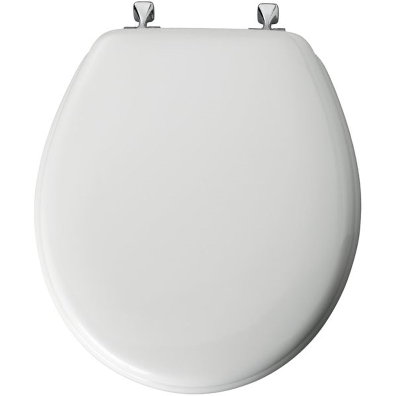 MAYFAIR - Bemis Round White Molded Wood Toilet Seat [44CP-000]