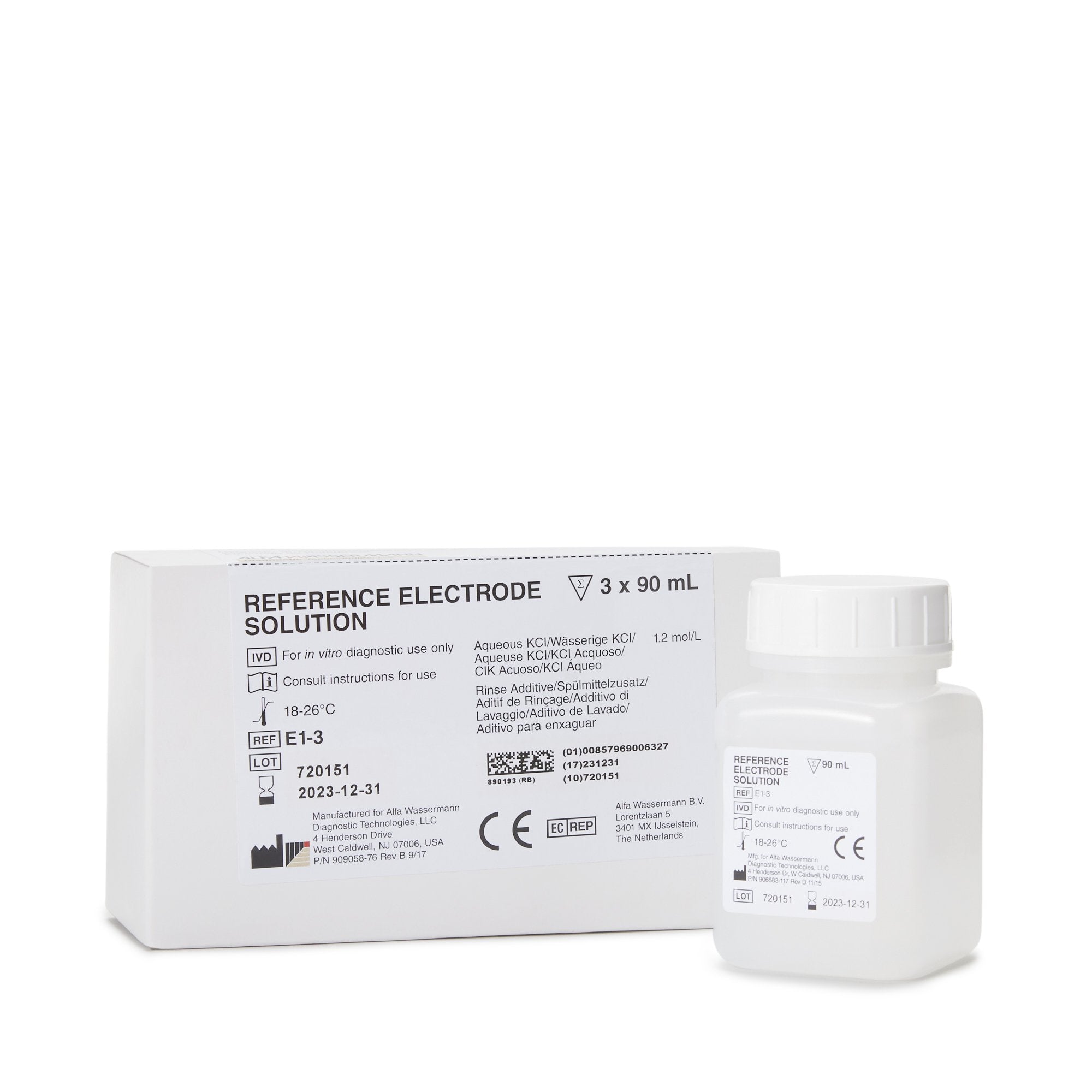 Alfa Wassermann - Reference Electrode Solution Starlyte™ II 90 mL For Starlyte Analyzers [1/KT]
