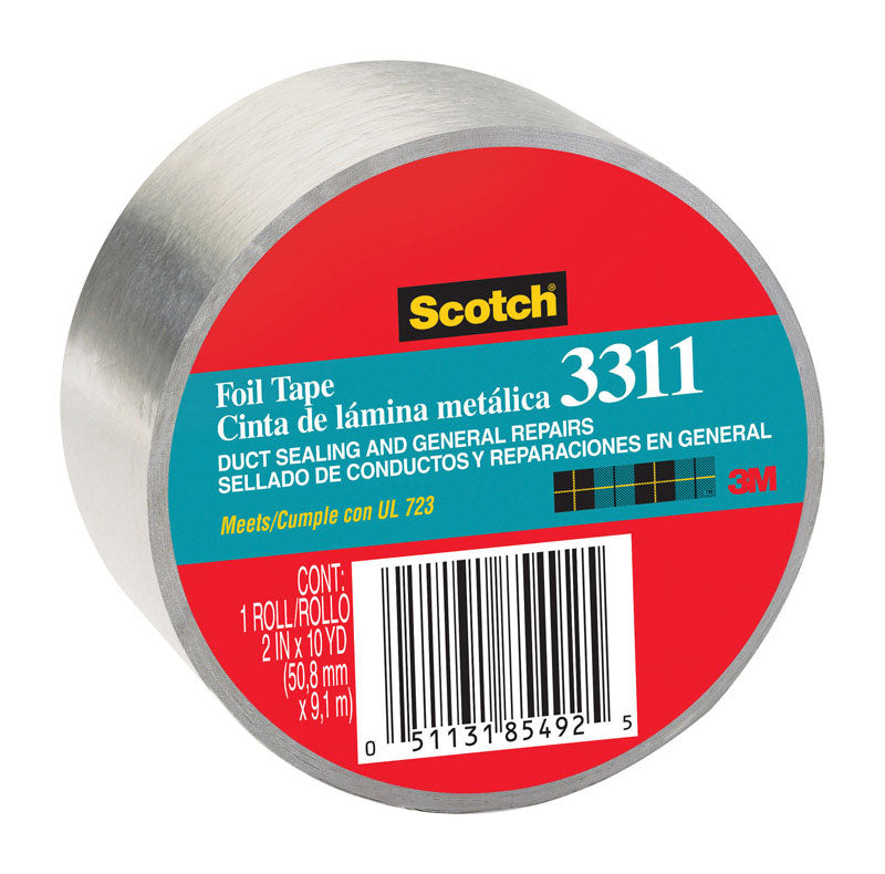 SCOTCH - 3M Scotch 2 in. W X 10 yd L Silver Foil Tape
