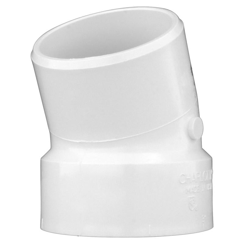 CHARLOTTE PIPE - Charlotte Pipe 3 in. Hub X 3 in. D Spigot PVC Elbow 1 pk
