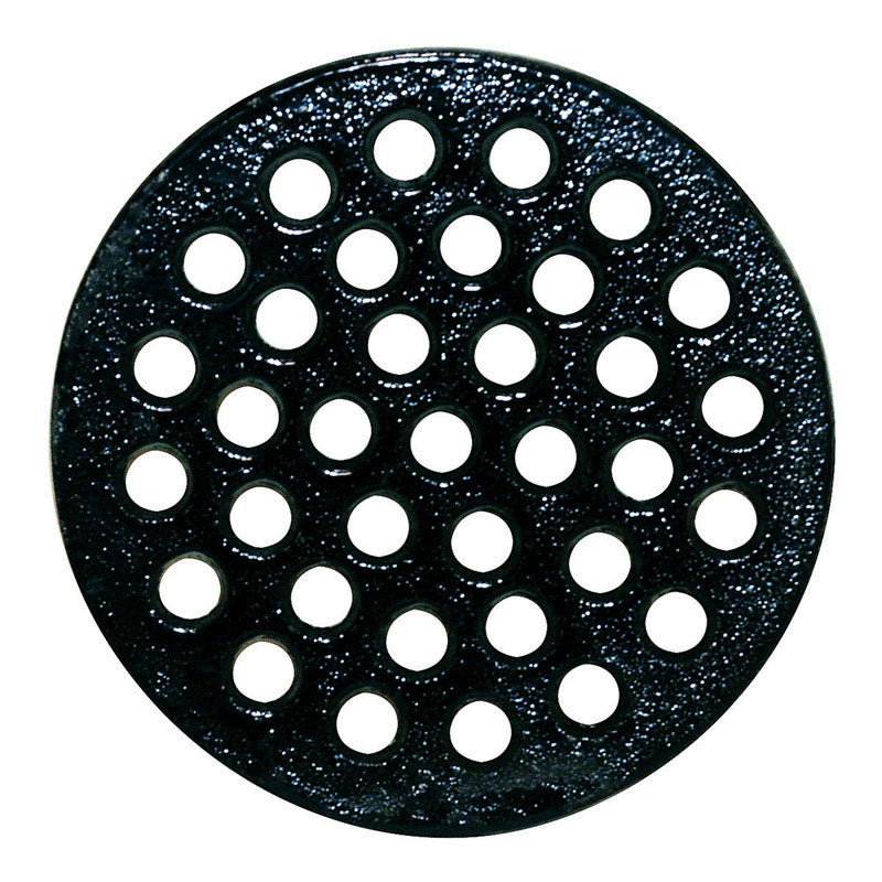 SIOUX CHIEF - Sioux Chief 6-1/2 in. Epoxy Coated Black Round Cast Iron Floor Drain Strainer