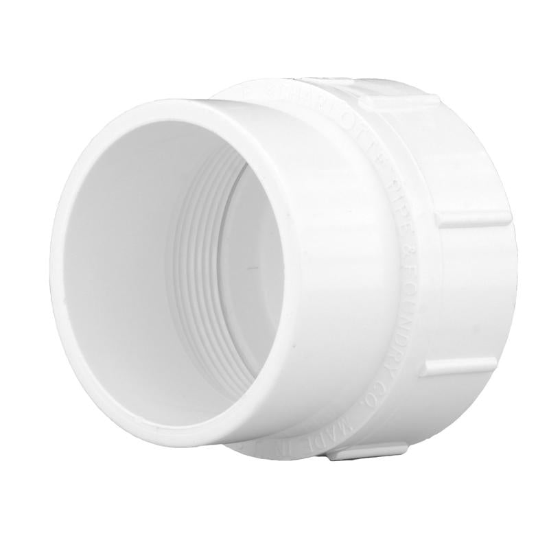 CHARLOTTE PIPE - Charlotte Pipe Schedule 40 1-1/2 in. Spigot X 1-1/2 in. D FPT PVC Cleanout Adapter 1 pk