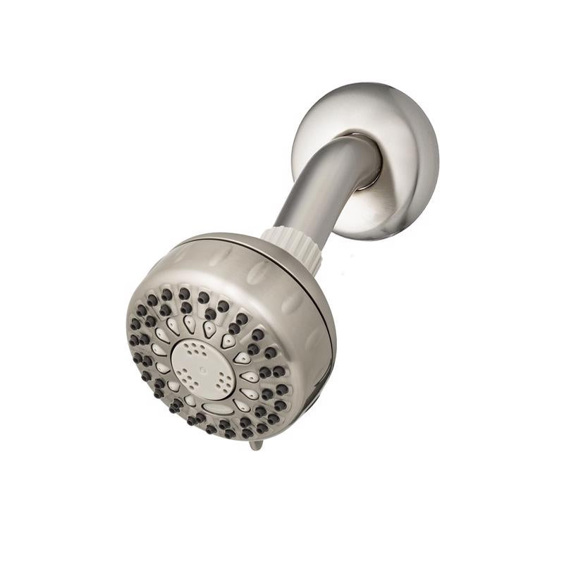 WATERPIK - Waterpik PowerSpray Plus Brushed Nickel 5 settings Showerhead 1.8 gpm [TRS-529E]