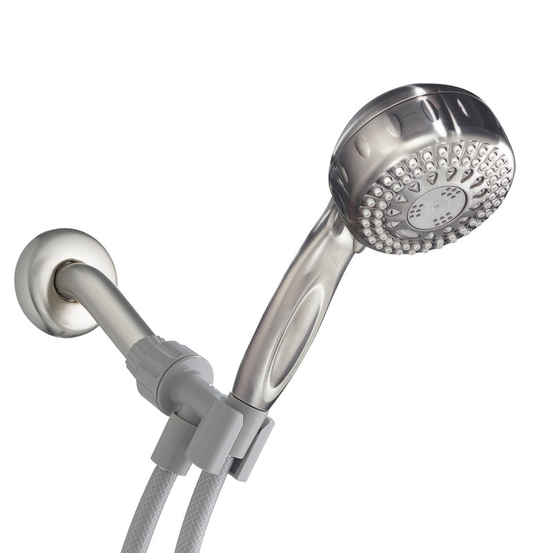 WATERPIK - Waterpik PowerSpray Plus Brushed Nickel 5 settings Showerhead 1.8 gpm [TRS-559E]