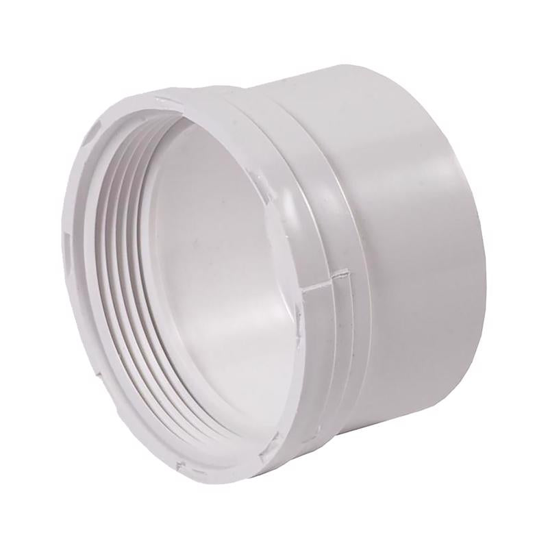 PLASTIC TRENDS - NDS Schedule 35 3 in. Hub each X 3 in. D FPT PVC Pipe Adapter 1 pk
