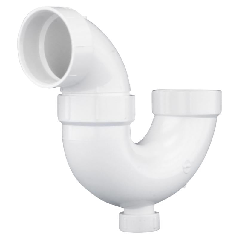 CHARLOTTE PIPE - Charlotte Pipe Schedule 40 2 in. Hub X 2 in. D Hub PVC P-Trap with Clean Out 1 pk - Case of 5