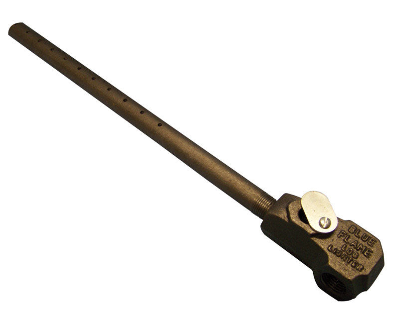 BLUE FLAME - Blue Flame Black Steel Angled Log Lighter