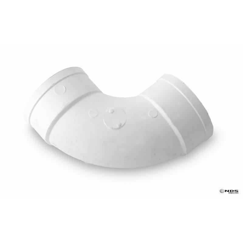 PLASTIC TRENDS - NDS Schedule 35 3 in. Hub each X 3 in. D Hub PVC Elbow 1 pk [31P0]