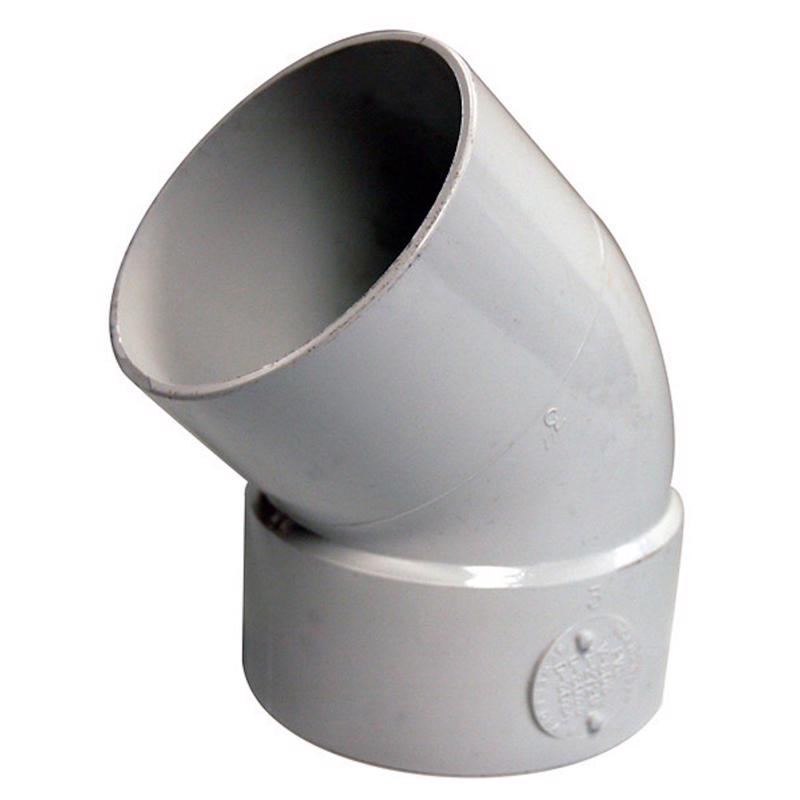 PLASTIC TRENDS - NDS Schedule 35 3 in. Hub each X 3 in. D Spigot PVC Elbow 1 pk [3P03ST]