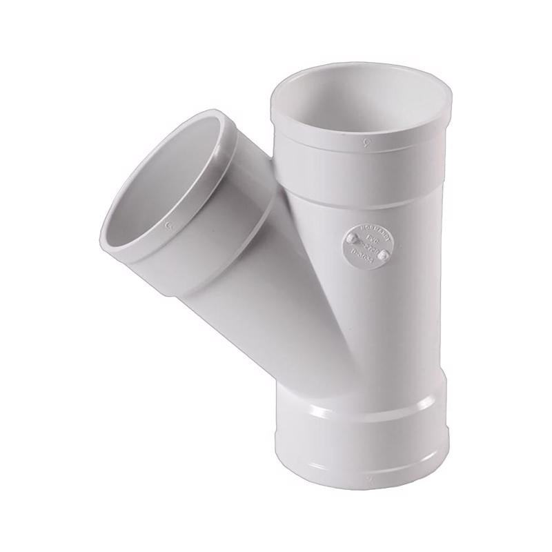 PLASTIC TRENDS - NDS Schedule 35 3 in. Hub each X 3 in. D Hub PVC Wye 1 pk