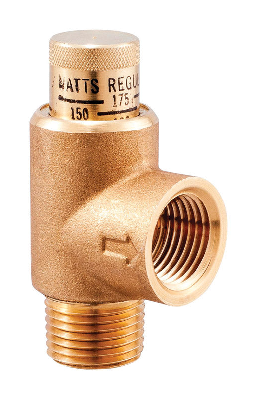 WATTS - Watts 3/4 in. MNPT Brass Calibrated Pressure Relief Valve 3/4 in. FNPT 1 pc