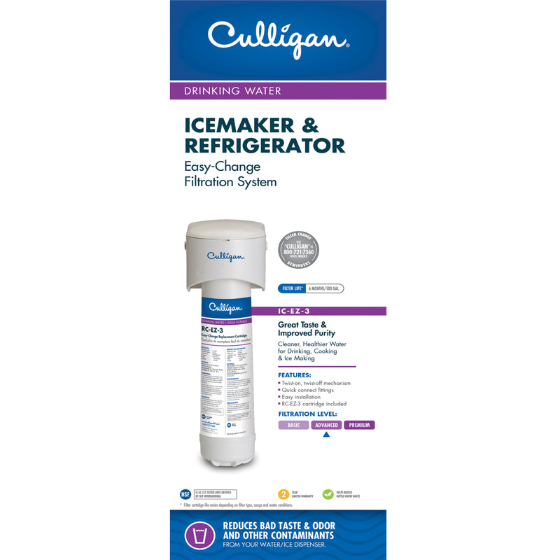 CULLIGAN - Culligan Icemarker/Refrigerator Drinking Water Filter For Culligan [IC-EZ-3]