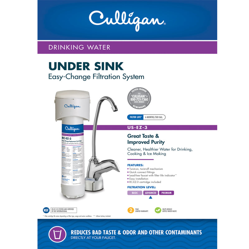 CULLIGAN - Culligan Under Sink Water Filtration System For Culligan [US-EZ-3]