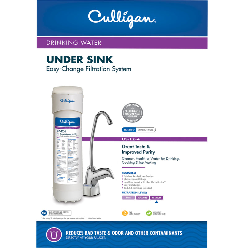 CULLIGAN - Culligan Under Sink Water Filtration System For Culligan [US-EZ-4]