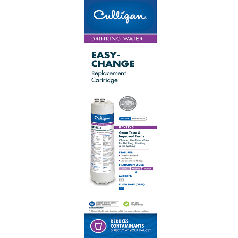 CULLIGAN - Culligan Icemarker/Refrigerator Replacement Cartridge For Culligan [RC-EZ-3]