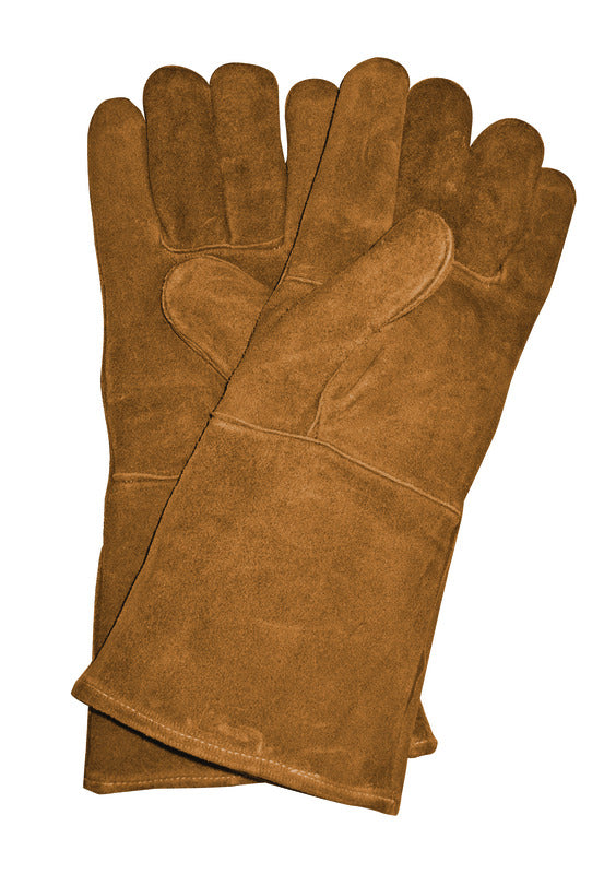 PANACEA - Panacea Unisex Indoor/Outdoor Fireplace Hearth Gloves Brown One Size Fits All 1 pair