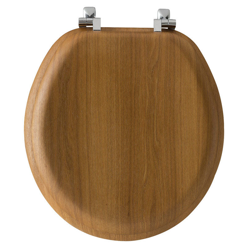 BEMIS - Bemis Mayfair Round Oak Wood Toilet Seat