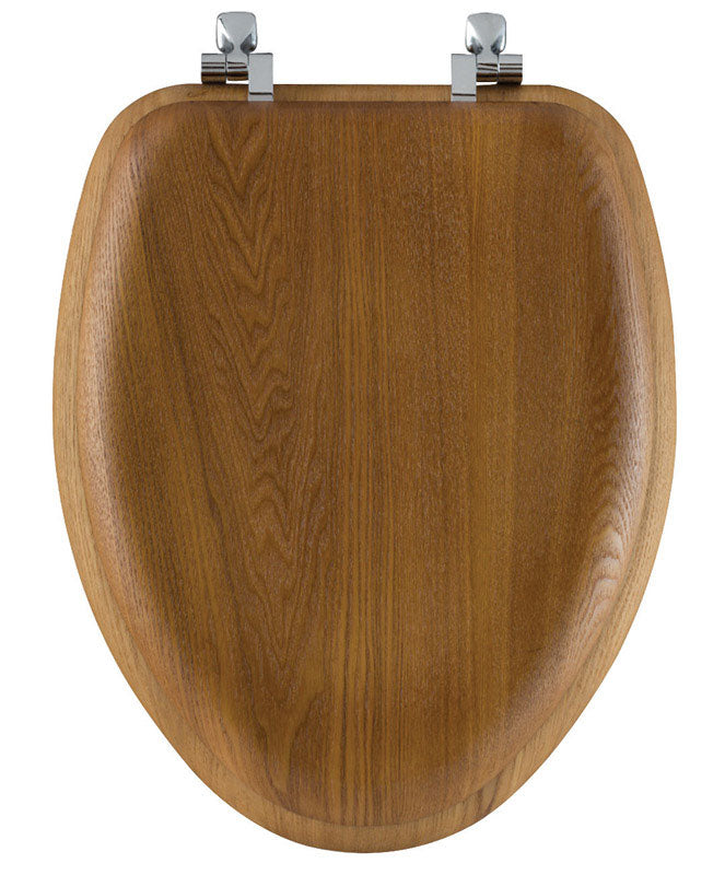 BEMIS - Bemis Mayfair Elongated Oak Wood Toilet Seat