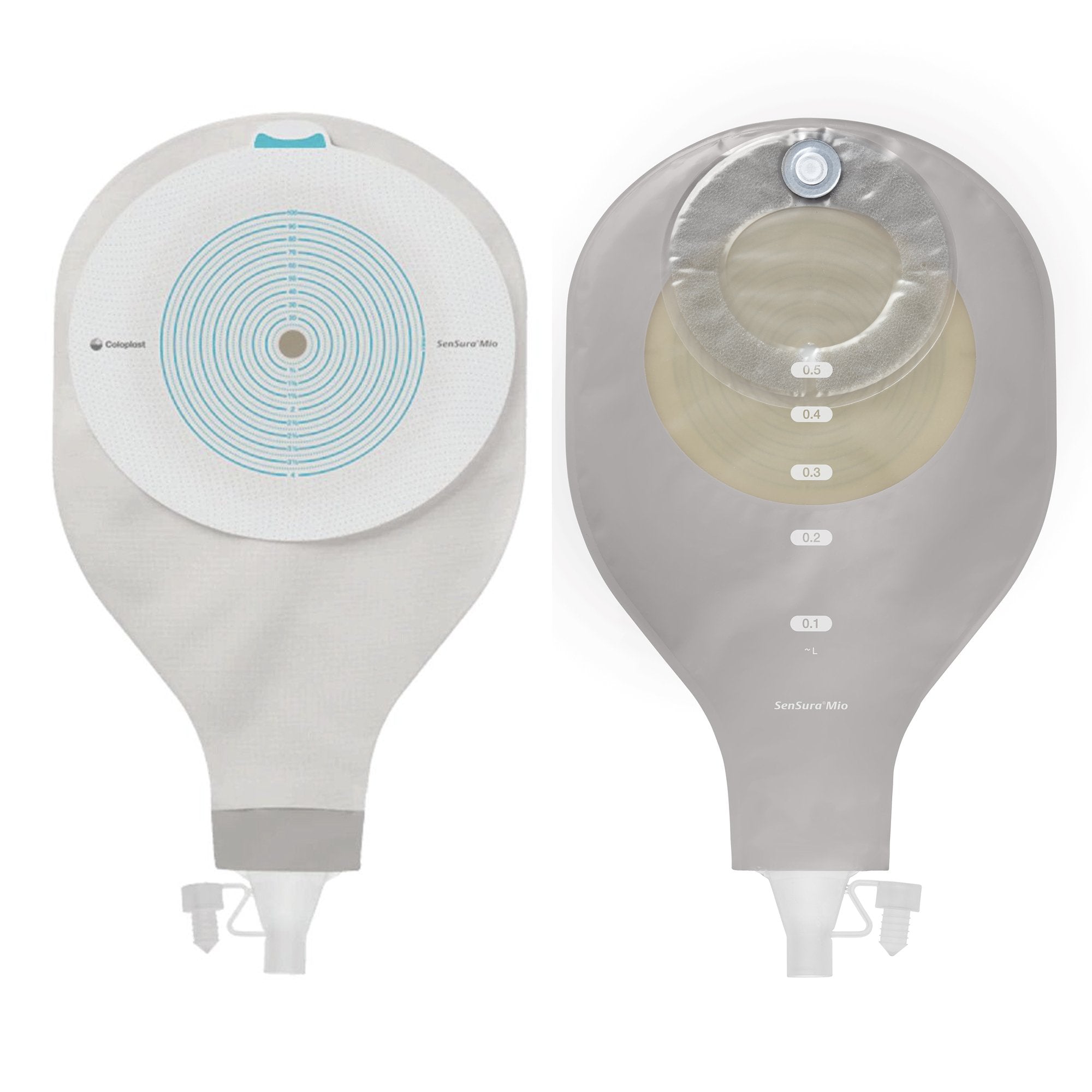 Coloplast - Ostomy Pouch SenSura® Mio High Output One-Piece System Flat, Trim to Fit 3/8 to 4 Inch Stoma Drainable [10/BX]