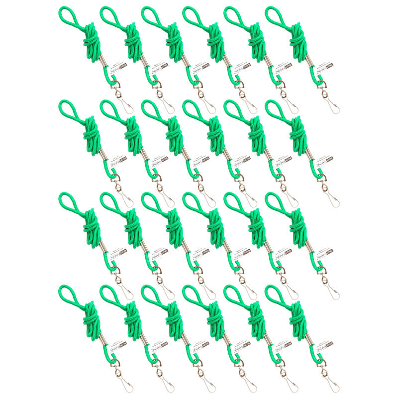 SICURIX - Standard Lanyard Hook Rope Style, Green, Pack of 24
