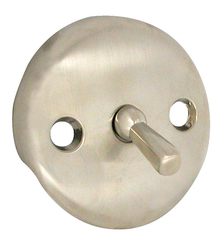 DANCO - Danco 3-1/4 in. Brushed Nickel Round Metal Overflow Plate