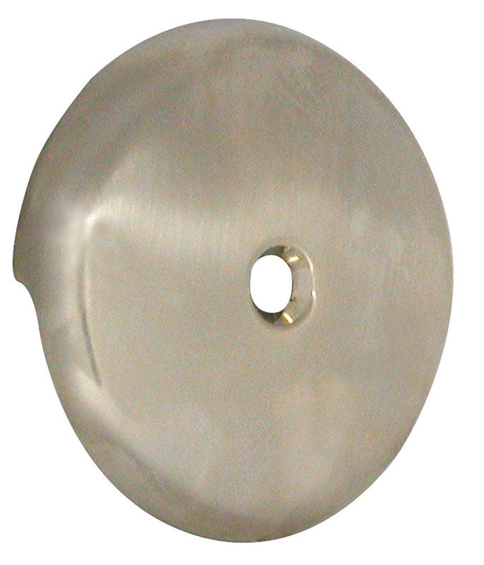 DANCO - Danco Brushed Nickel Gray Round Plastic Overflow Plate