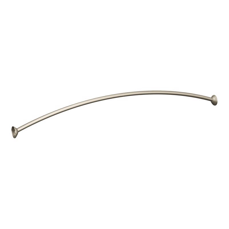 MOEN - Moen Adjustable Curved Shower Rod 72 in. L Brushed Nickel