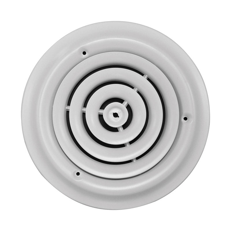 GREYSTONE - Tru Aire 8 in. H X 8 in. W Powder Coat White Steel Ceiling Diffuser