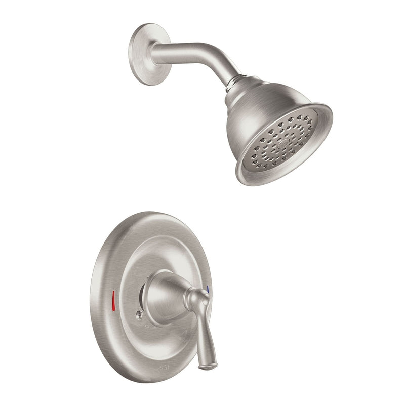 MOEN - Moen Banbury 1-Handle Brushed Nickel Tub and Shower Faucet [82912SRN]