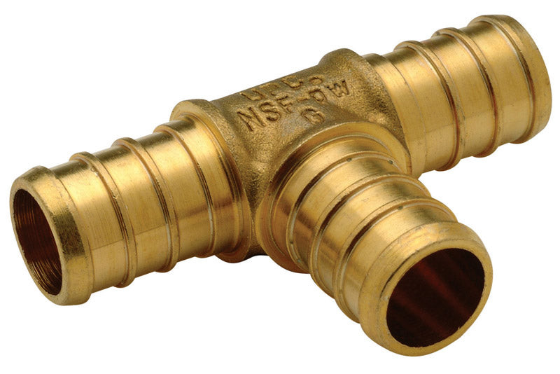 SHARKBITE - SharkBite 1 in. PEX X 1/2 in. D PEX Brass Reducing Tee