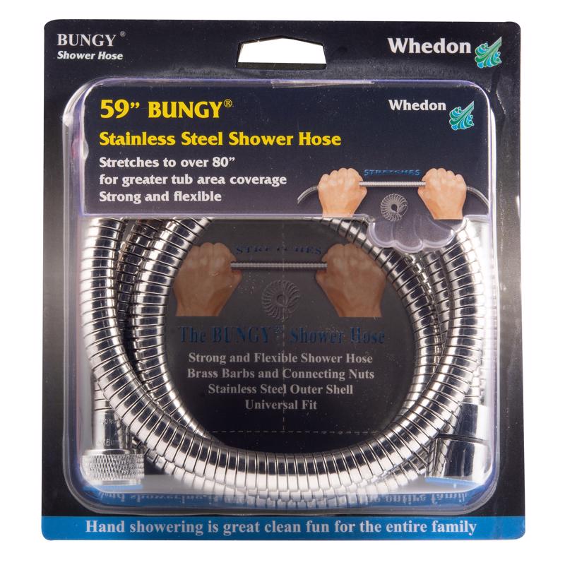 WHEDON HAND SHOWERS - Whedon BUNGY Chrome Stainless Steel 59 in. Shower Hose