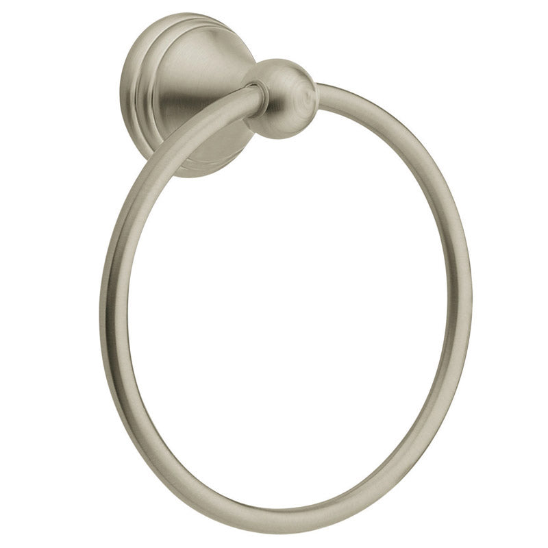 MOEN - Moen Preston Brushed Nickel Towel Ring Die Cast Zinc