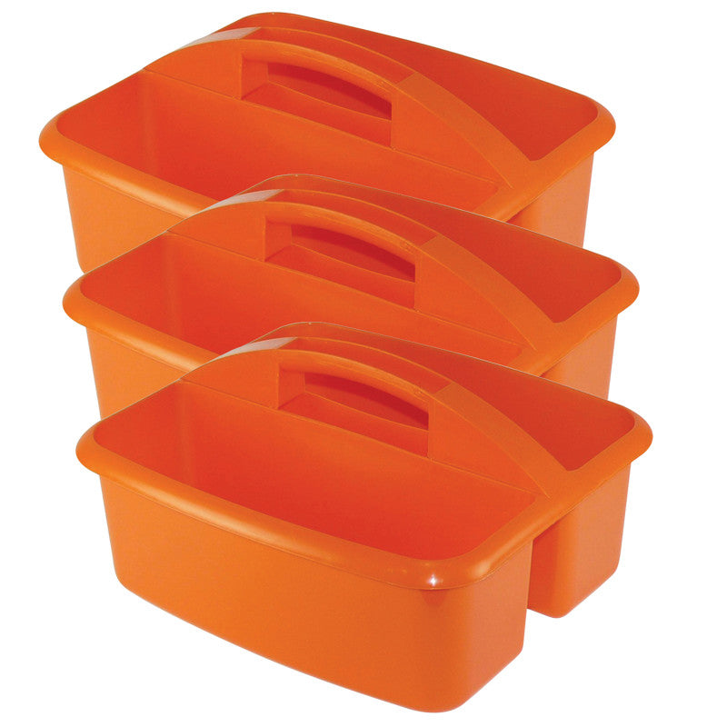 ROMANOFF - Large Utility Caddy, Orange, Pack of 3