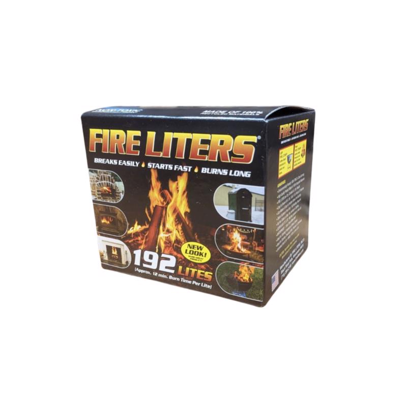 FIRE LITERS - Fire Liters Wood Fiber Firestarter Log 12 min 192 pk