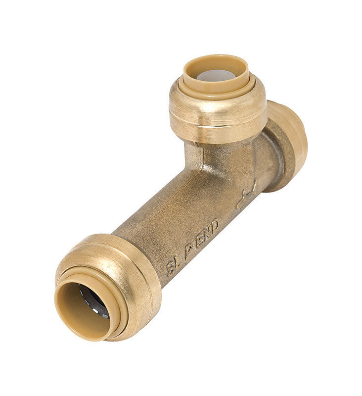 SHARKBITE - SharkBite Push to Connect 1/2 in. PTC X 1/2 in. D PTC Brass Slip Tee [U3362LFA]