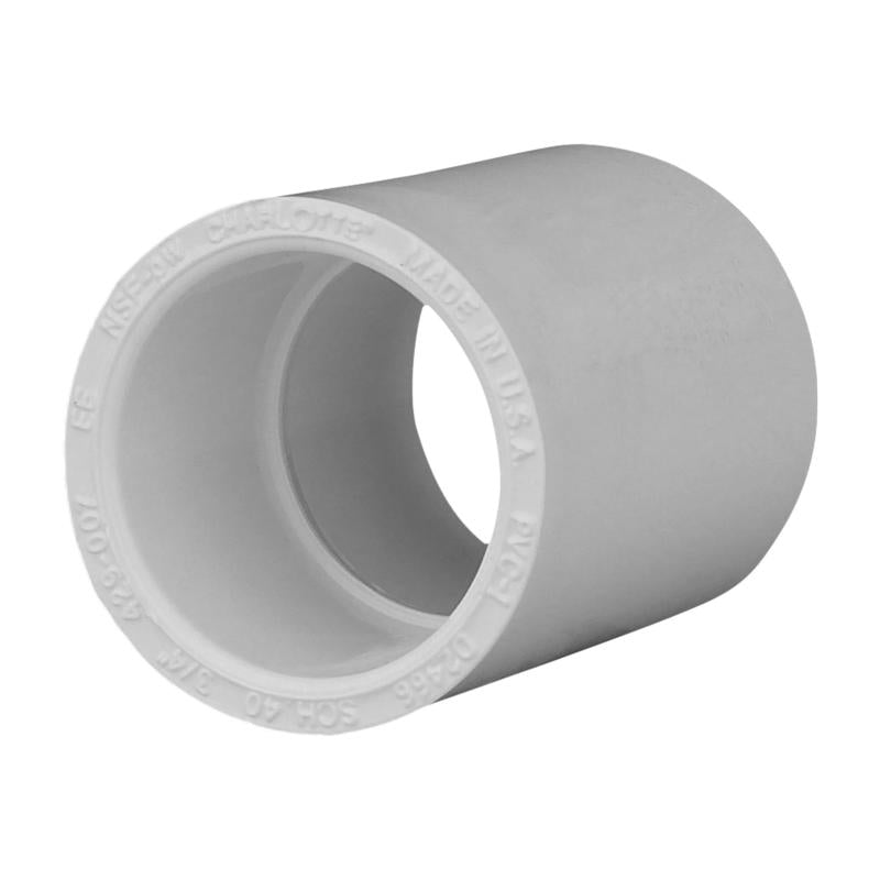 CHARLOTTE PIPE - Charlotte Pipe Schedule 40 3/4 in. Slip X 3/4 in. D Slip PVC Coupling 1 pk - Case of 25