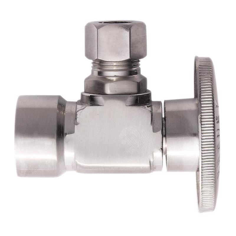 KEENEY - Keeney 1/2 in. FIP in. X 3/8 in. Compression Brass Shut-Off Valve [K2048ABNLF]