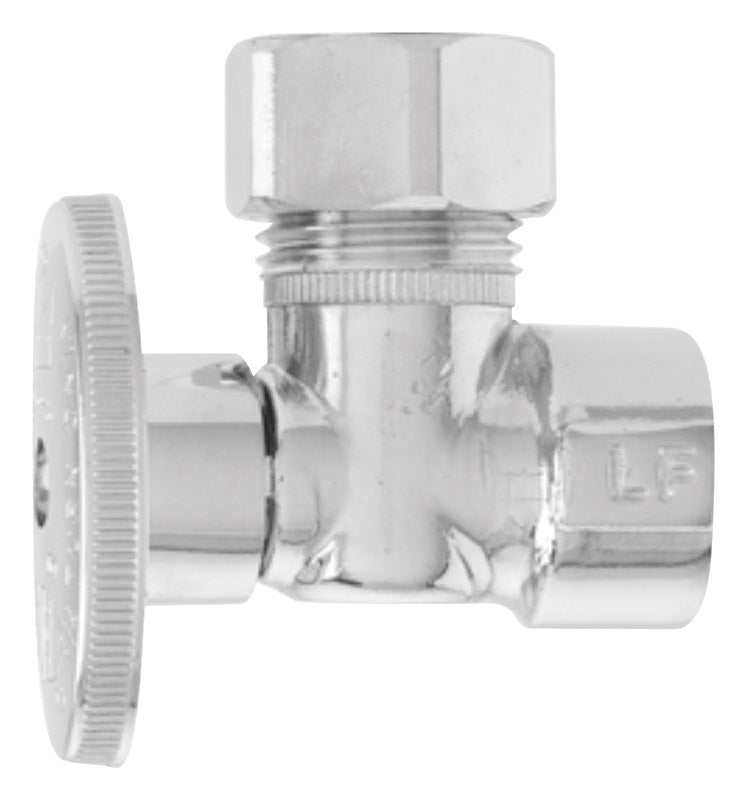 KEENEY - Keeney 1/2 in. FIP in. X 7/16 in. Compression Brass Angle Valve