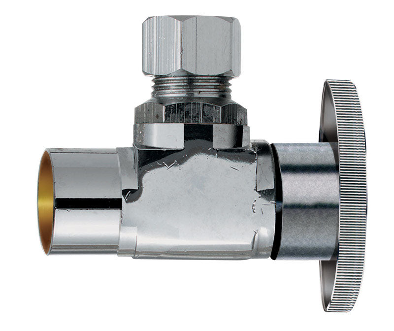 KEENEY - Keeney 1/2 in. FPT in. X 3/8 in. Brass Shut-Off Valve