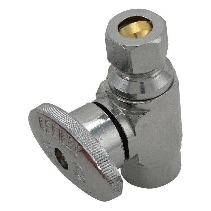 KEENEY - Keeney 1/2 in. Sweat in. X 3/8 in. Compression Brass Straight Valve