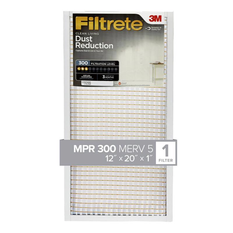 3M - Filtrete 12 in. W X 20 in. H X 1 in. D 7 MERV Pleated Air Filter 1 pk - Case of 4