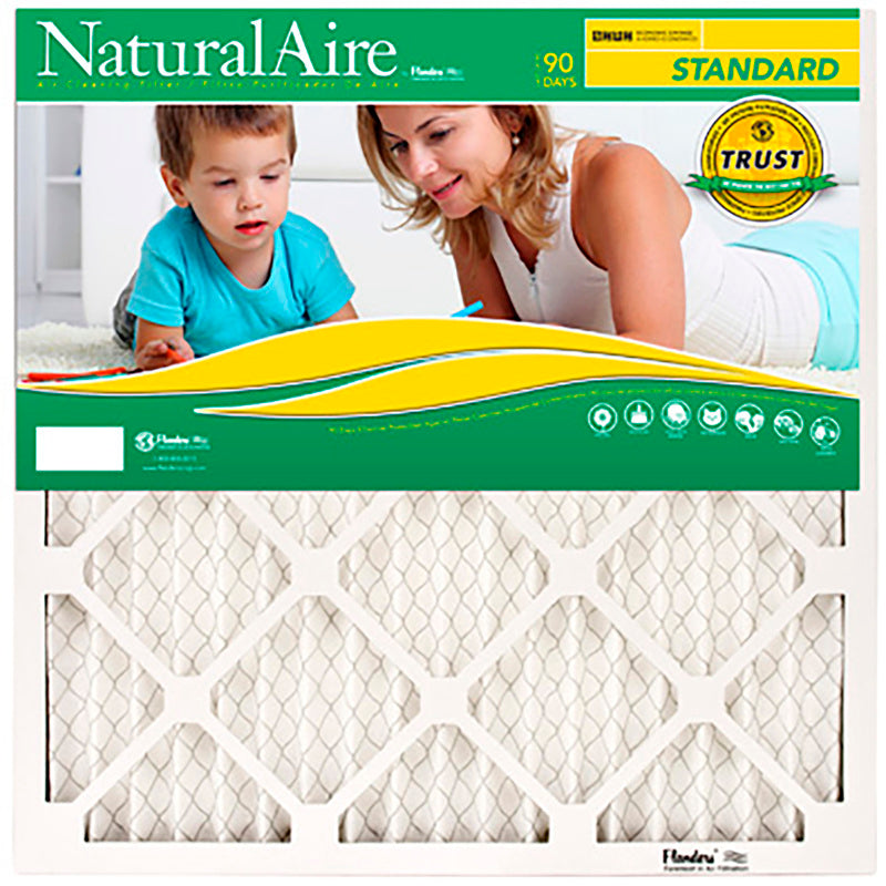 PRECISIONAIRE - NaturalAire 10 in. W X 24 in. H X 1 in. D Synthetic 8 MERV Pleated Air Filter 1 pk - Case of 12