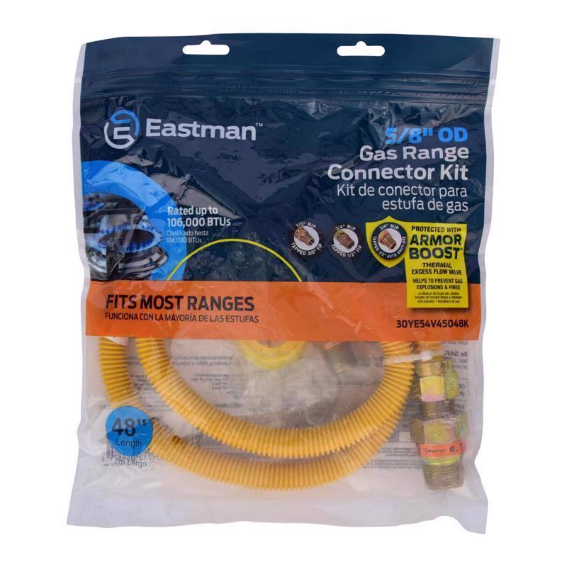 EASTMAN - Eastman 1/2 in. FIP X 1/2 in. D MIP 48 in. Stainless Steel Installation Kit