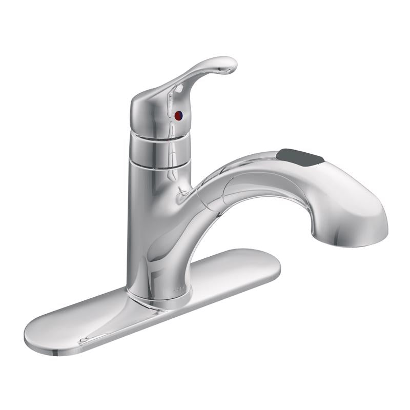 MOEN - Moen Renzo One Handle Chrome Pull-Out Kitchen Faucet