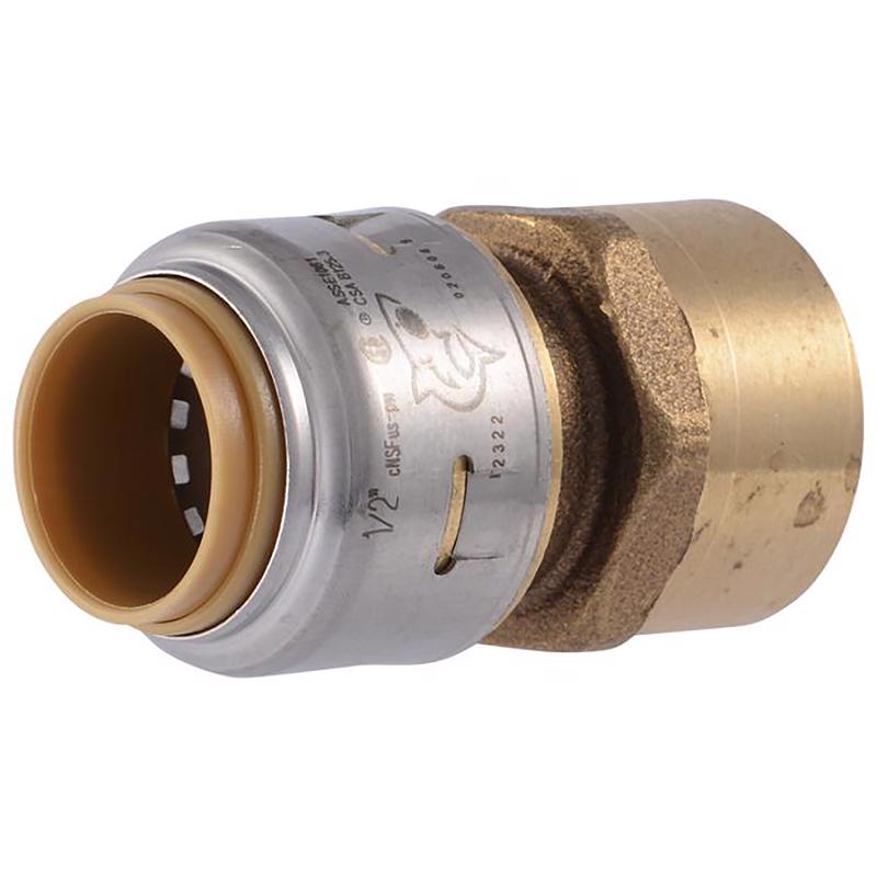 SHARKBITE - SharkBite 1/2 in. Push X 1/2 in. D FPT Brass Connector